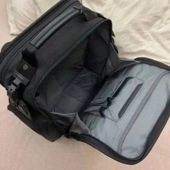 Tumi Alpha 3 Backpack Black Shoulder Bag Business Travel Nylon Outlet - Picture 3 of 4